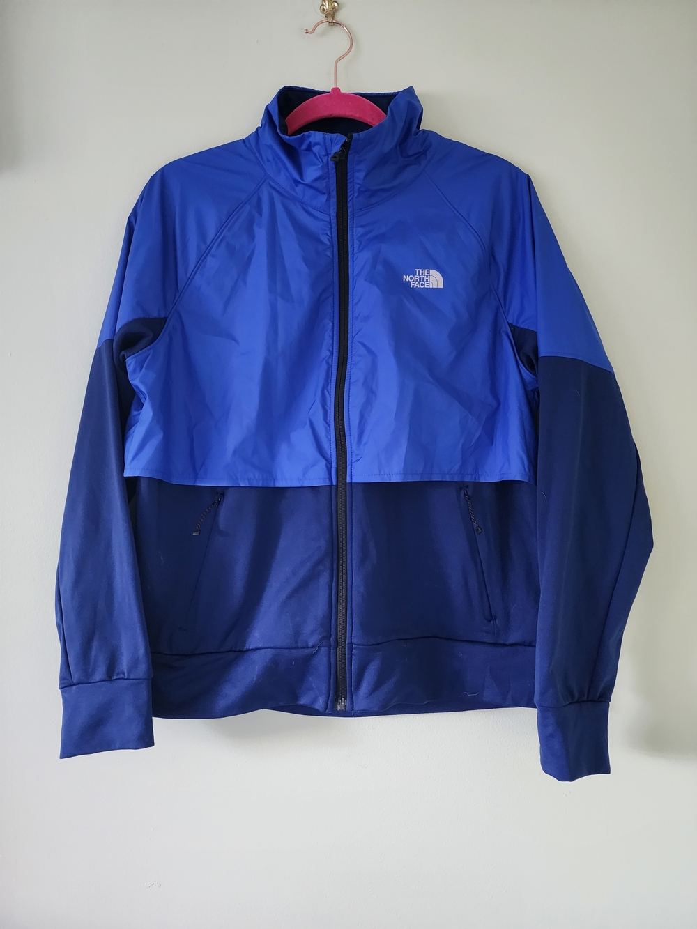 The North Face Two-Tone Royal & Navy Blue Windbreaker